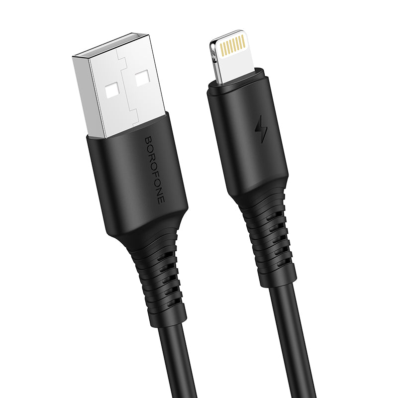 Borofone Cable BX47 Coolway - USB to Lightning - 2,4A 1 metre black