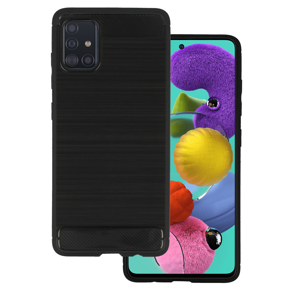 Back Case CARBON for SAMSUNG GALAXY A51 Black