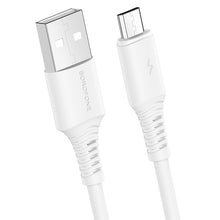 Заредете изображение във визуализатора на галерията – Borofone Cable BX47 Coolway - USB to Micro USB - 2,4A 1 metre white
