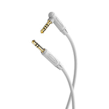 Заредете изображение във визуализатора на галерията – Borofone Cable BL5 - jack 3,5mm to jack 3,5mm - angled with microphone 1 metre grey
