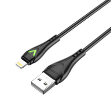 Заредете изображение във визуализатора на галерията – Borofone Cable BX65 Bright - USB to Lightning - 2A 1 metre black
