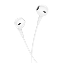 Заредете изображение във визуализатора на галерията – Borofone Earphones BM68 Kelly with microphone white
