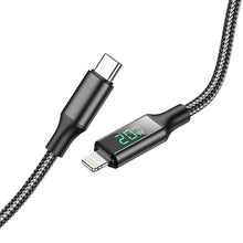 Заредете изображение във визуализатора на галерията – Borofone Cable BU32 Exclusive - Type C to Lightning - PD 20W 1,2 metres black
