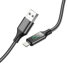 Заредете изображение във визуализатора на галерията – Borofone Cable BU32 Exclusive - USB to Lightning - 2,4A 1,2 metres black
