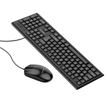 Заредете изображение във визуализатора на галерията – Borofone Set of keyboard + mouse BG6 Business wired black
