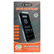 Заредете изображение във визуализатора на галерията – G-Rhino Full Glue 6D Tempered Glass for IPHONE 13 MINI Black - 10 PACK
