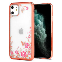 Заредете изображение във визуализатора на галерията – Back Case DIAMOND FLOWER for Iphone 11 Pro Max rose gold
