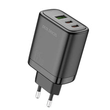 Заредете изображение във визуализатора на галерията – Wall charger Dux Ducis C110 Super Si - USB + 2xType C - PD 65W 5A black
