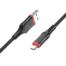 Заредете изображение във визуализатора на галерията – Borofone Cable BX67 - USB to Micro USB - 2,4A 1 metre black
