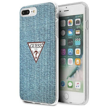 Заредете изображение във визуализатора на галерията – Original Case GUESS Jeans Collection GUHCI8LPCUJULLB for Iphone 7 Plus/8 Plus Blue
