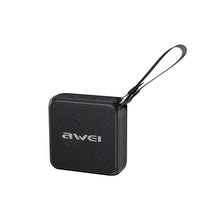 Заредете изображение във визуализатора на галерията – Awei Portable Bluetooth Speaker Y119 Mini TWS waterproof IPX6 Black
