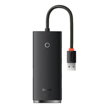 Заредете изображение във визуализатора на галерията – Baseus Adapter HUB - USB to 4xUSB3.0 - 0,25 meters (WKQX030001) black
