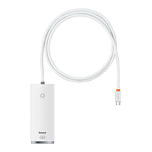 Заредете изображение във визуализатора на галерията – Baseus Adapter HUB - Type C to 4xUSB3.0 - 1 metre (WKQX030402) white

