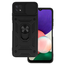 Заредете изображение във визуализатора на галерията – Slide Camera Armor Case for Samsung Galaxy A22 5G Black
