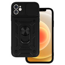 Заредете изображение във визуализатора на галерията – Slide Camera Armor Case for Iphone 11 Black
