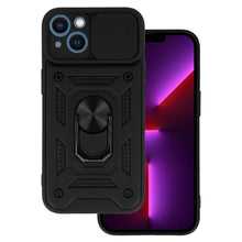 Заредете изображение във визуализатора на галерията – Slide Camera Armor Case for Iphone 13 Black
