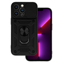 Заредете изображение във визуализатора на галерията – Slide Camera Armor Case for Iphone 13 Pro Max Black
