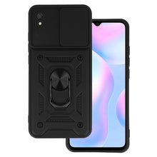 Заредете изображение във визуализатора на галерията – Slide Camera Armor Case for Xiaomi Redmi 9A Black
