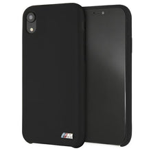 Заредете изображение във визуализатора на галерията – Original Case BMW Hardcase Silicone M Collection BMHCI61MSILBK  for Iphone XR Black

