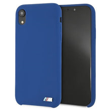 Заредете изображение във визуализатора на галерията – Original Case BMW Hardcase Silicone M Collection BMHCI61MSILNA  for Iphone XR Navy
