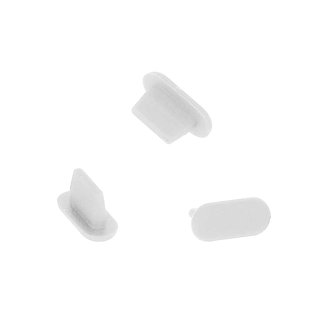 Silicone dust plug Lightning white - 10 pieces
