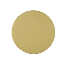Заредете изображение във визуализатора на галерията – Metal plate for magnet holders - round gold

