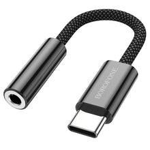 Заредете изображение във визуализатора на галерията – Borofone Adapter BV15 Audio - Type C to jack 3,5mm - black
