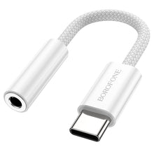 Заредете изображение във визуализатора на галерията – Borofone Adapter BV15 Audio - Type C to jack 3,5mm - silver
