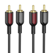 Заредете изображение във визуализатора на галерията – Borofone Cable BL13 - 2RCA to 2RCA - 1,5 metres black
