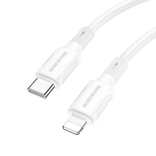 Заредете изображение във визуализатора на галерията – Borofone Cable BX80 Succeed - Type C to Lightning - PD 20W 1 metre white
