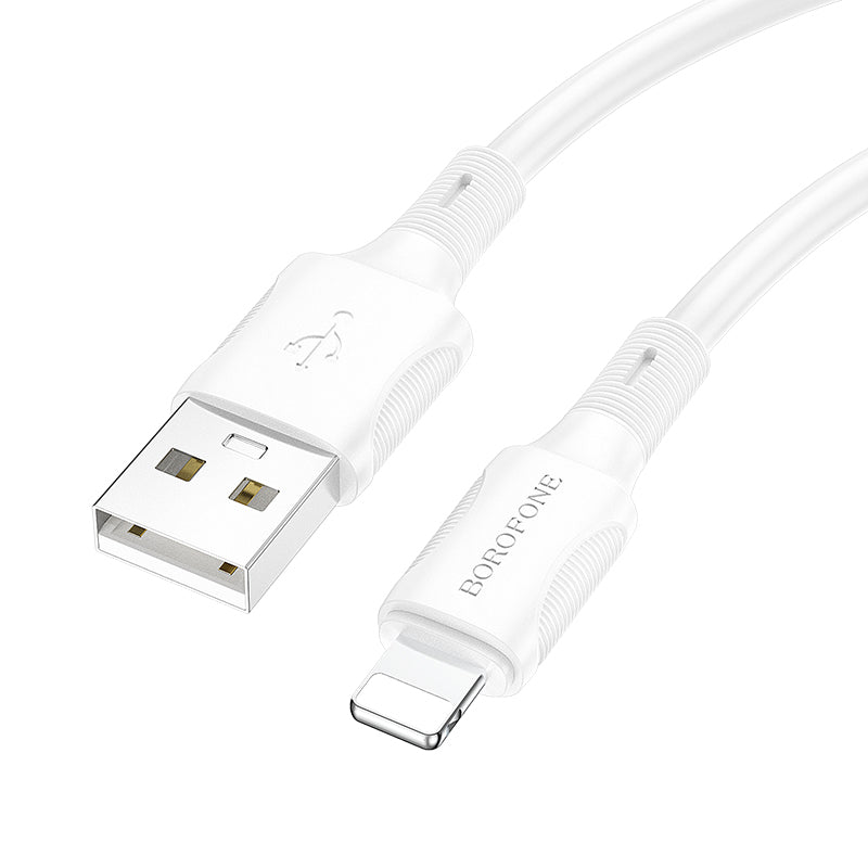 Borofone Cable BX80 Succeed - USB to Lightning - 2,4A 1 metre white