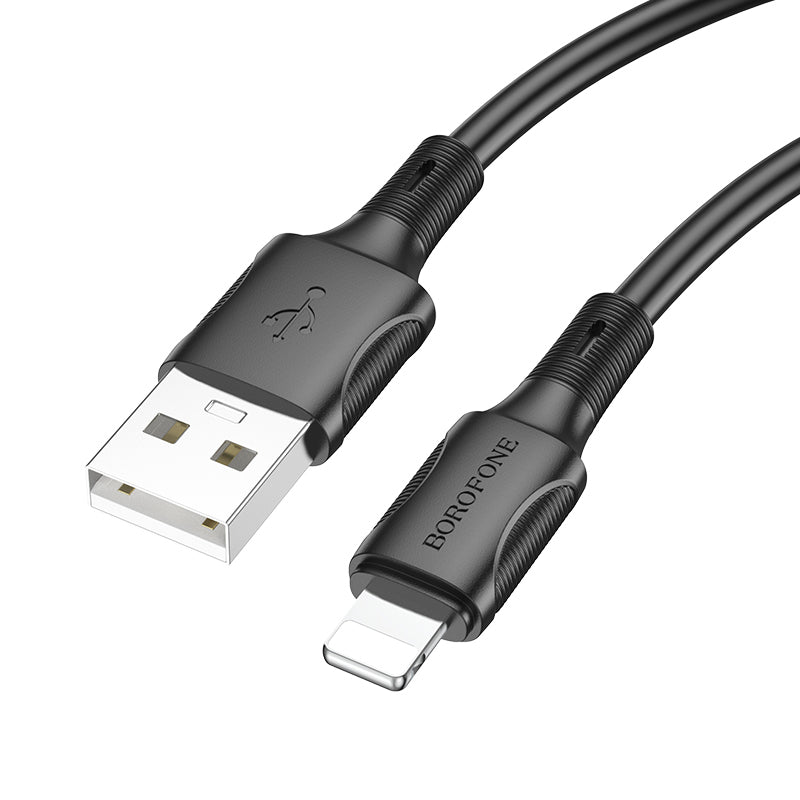 Borofone Cable BX80 Succeed - USB to Lightning - 2,4A 1 metre black