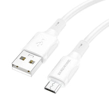 Заредете изображение във визуализатора на галерията – Borofone Cable BX80 Succeed - USB to Micro USB - 2,4A 1 metre white
