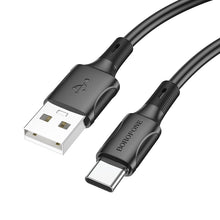 Заредете изображение във визуализатора на галерията – Borofone Cable BX80 Succeed - USB to Type C - 3A 1 metre black
