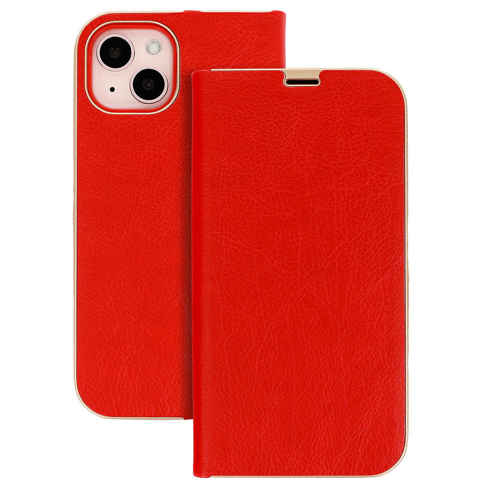 Book Case with frame for Iphone 14 Plus red