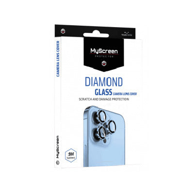 Tempered Glass MyScreen Diamond Glass Camera Lens Cover for Iphone 11/12 black
