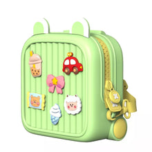 Заредете изображение във визуализатора на галерията – Kids handbag backpack K32 green
