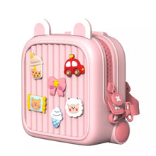 Заредете изображение във визуализатора на галерията – Kids handbag backpack K32 pink
