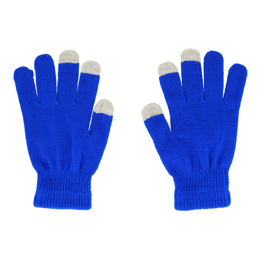 Gloves for touch screens design 1 BLUE