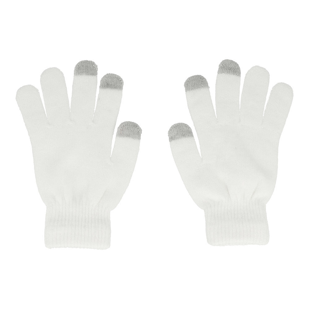 Gloves for touch screens design 1 WHITE
