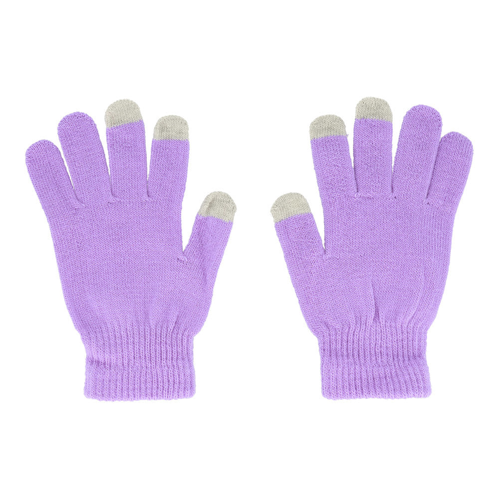 Gloves for touch screens design 1 PURPLE