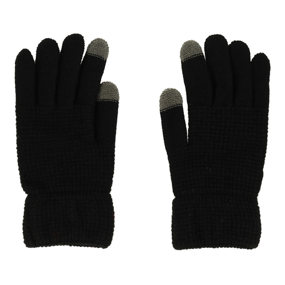 Gloves for touch screens design 2 BLACK