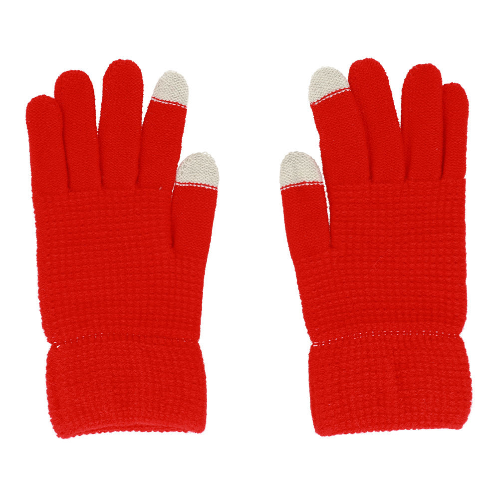 Gloves for touch screens design 2 RED