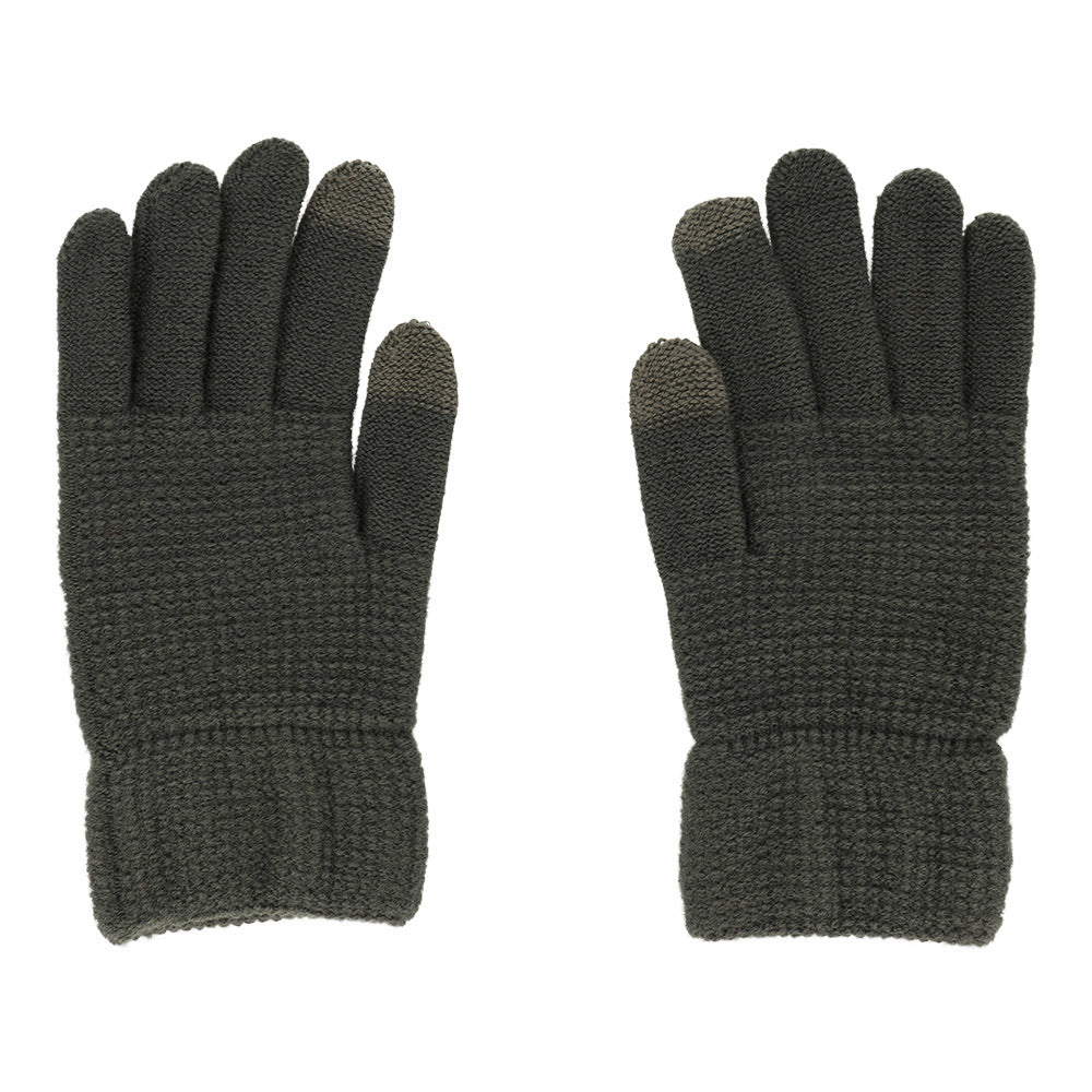 Gloves for touch screens design 2 DARK GREY