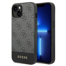 Заредете изображение във визуализатора на галерията – Original Case GUESS 4G Stripe Collection GUHCP14SG4GLGR for Iphone 14 Grey
