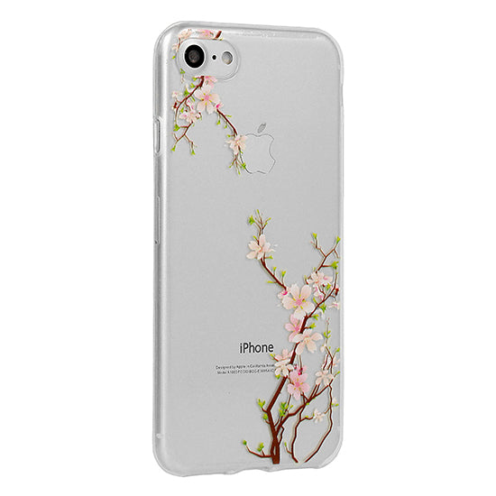 Telone Floral Case Silicone for Iphone XS MAX Cherry