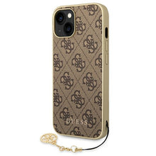Заредете изображение във визуализатора на галерията – Original Case GUESS 4G Charms Collection Hardcase GUHCP14SGF4GBR for Iphone 14 Brown
