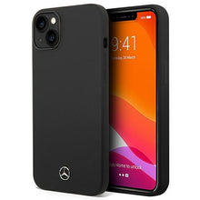 Заредете изображение във визуализатора на галерията – Original Case MERCEDES Silicone Line Magsafe MEHMP14SSILBK for Iphone 14 Black
