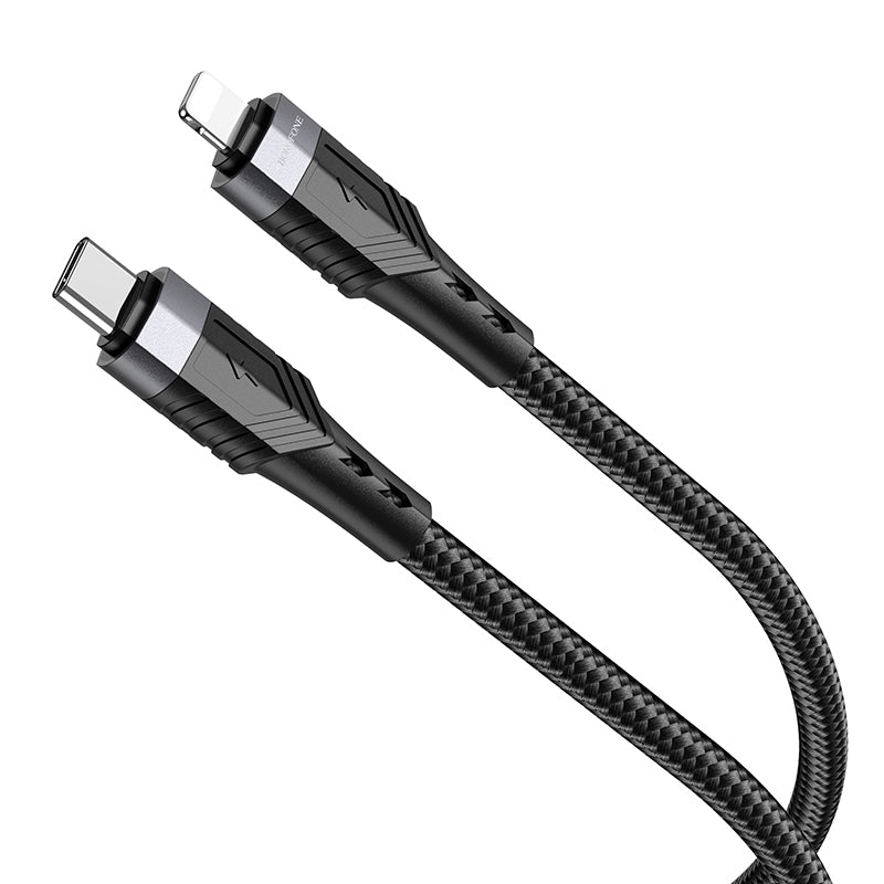 Borofone Cable BU35 Influence - Type C to Lightning - PD 20W 1,2 metres black