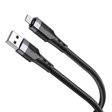 Заредете изображение във визуализатора на галерията – Borofone Cable BU35 Influence - USB to Micro USB - 2,4A 1,2 metres black
